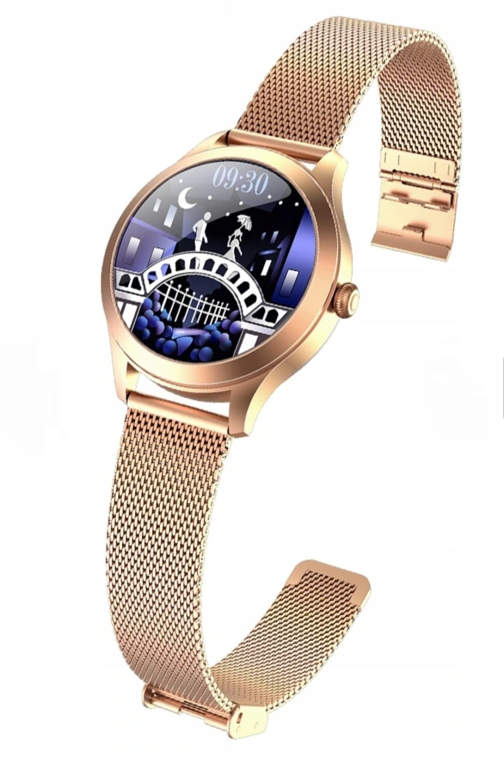 Smartwatch damski KW10 Pro złoty, srebrny zegarek damski, sklep Xiaomi